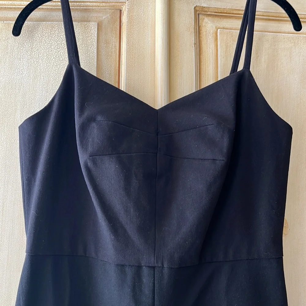 Banana Republic LBD black dress spaghetti straps-NWT-size 6 - Picture 2 of 5